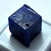 85.20 Ct Dyed Huge Rough Natural Blue Sapphire Cube Cut Loose Gemstone CERTIFIED